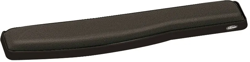 Fellowes gel pad in front of keyboard Premium graphite