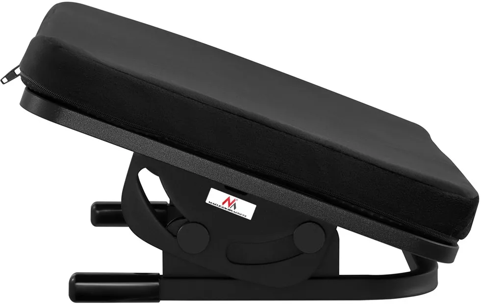 Maclean MC-460 Ergonomic Footrest Leg Foot Rest Infinitely Adjustable Angle Under Desk Removable Cushion Cushioned