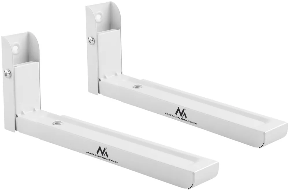 Suport de perete reglabil pentru cuptor cu microunde MACLEAN MC-915 W, 30 kg, alb