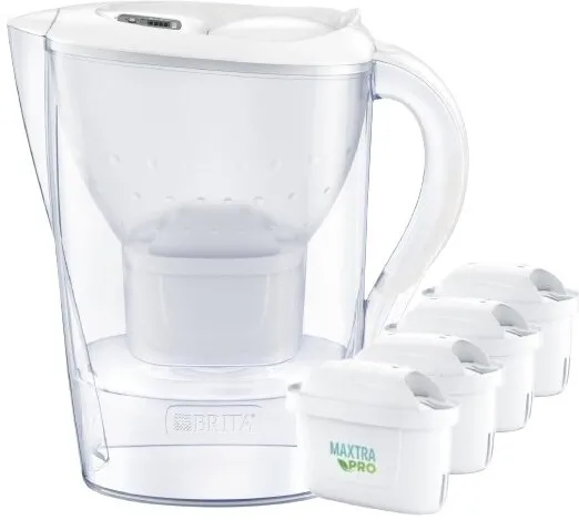Cană BRITA Marella XL + 4 cartușe Maxtra (albă)