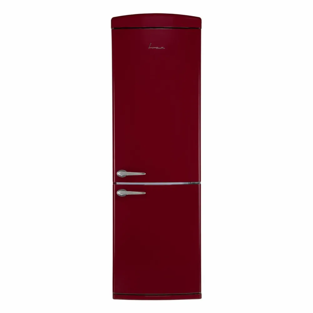 Combina frigorifica FC-VRR341BDE++, 340 l, Less Frost, Clasa E, Iluminare LED, Control mecanic, H 190.1 cm, Burgundi