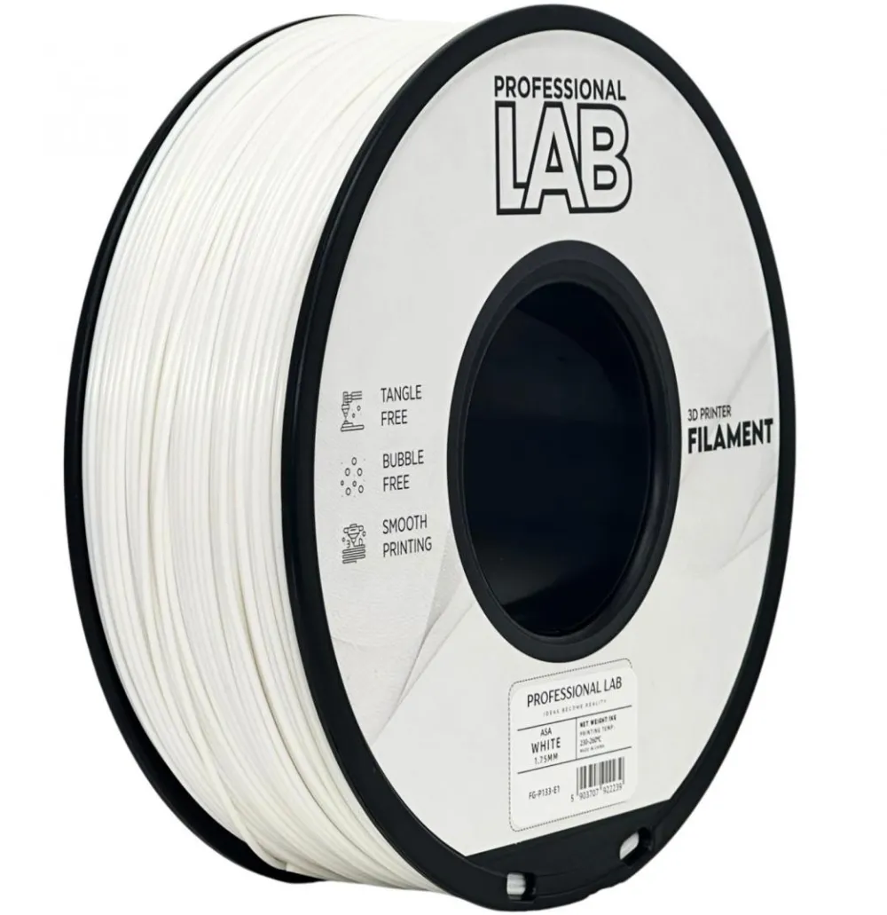PROFESSIONAL LAB FILLAMENT 1KG ASA WHITE