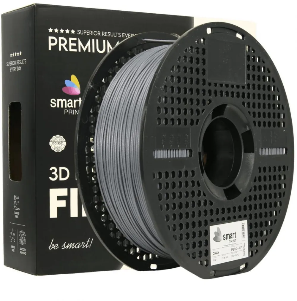 SMART PRINT 3D FILAMENT 1KG PETG+CF GRAY