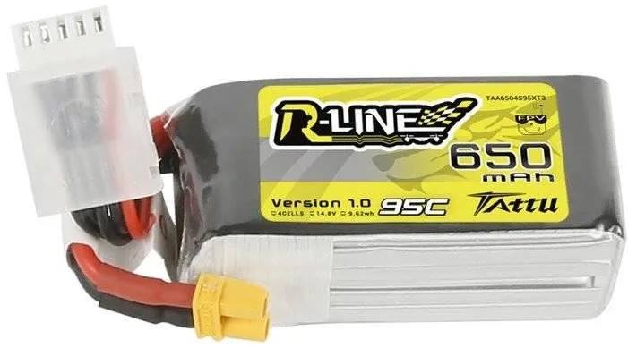 Baterie Tattu R-Line 650mAh 14,8V 95C 4S1P XT30