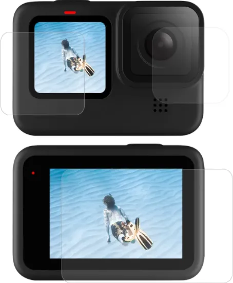 Folie de protecție pentru ecran și obiectiv Telesin pentru GoPro Hero 12 / 11 / 10 / 9 (GP-FLM-902)