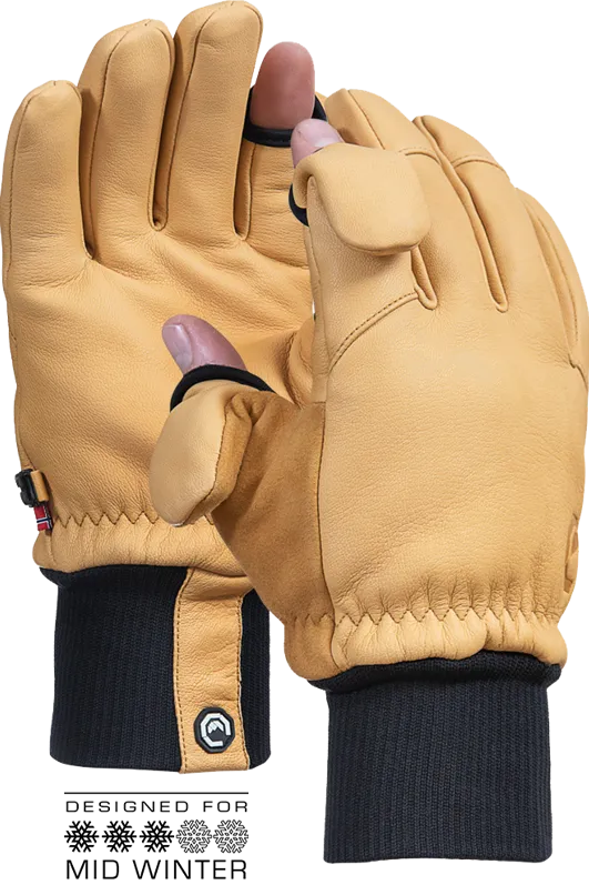 Vallerret Hatchet Leather Photography Glove Natural L