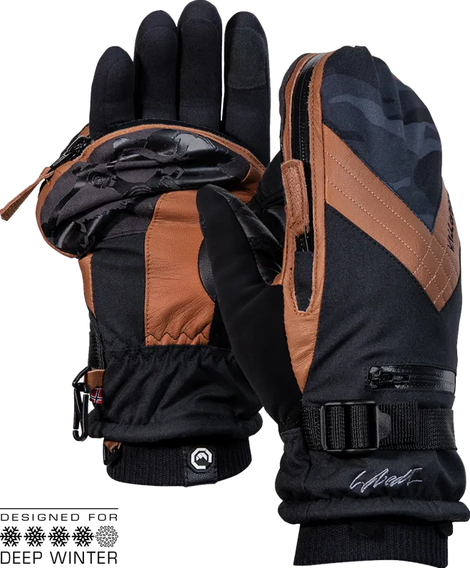 Vallerret Skadi Zipper Mitt PSP Brown M