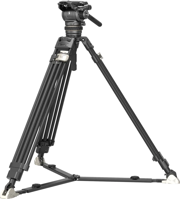 SmallRig 4463 Heavy-Duty Carbon Fiber Tripod Kit AD-120