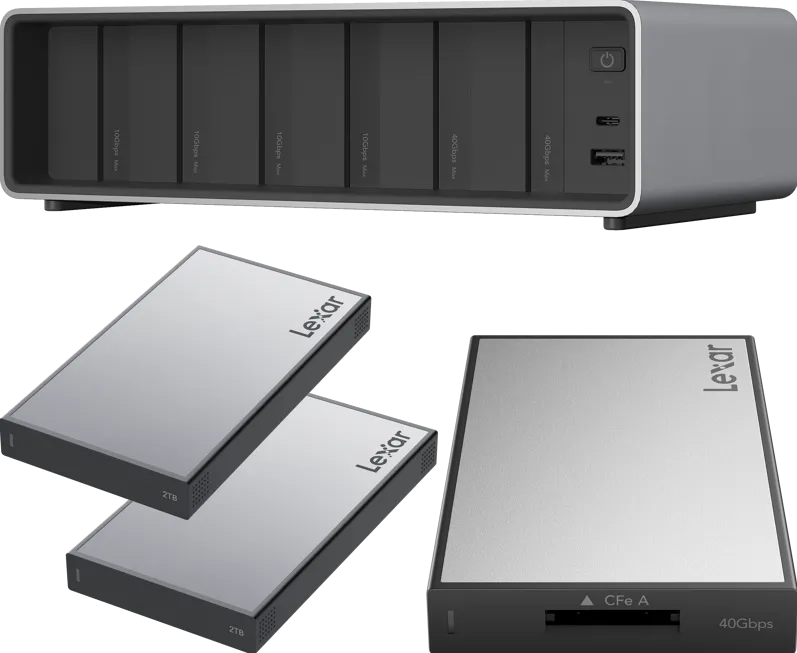 Lexar Professional Workflow Pro with CFexpress Type A reader and 2x2TB SSD