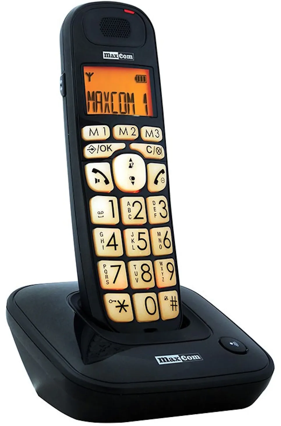 MC6800 Dect Black: Telefon digital fara fir, taste mari retroiluminate