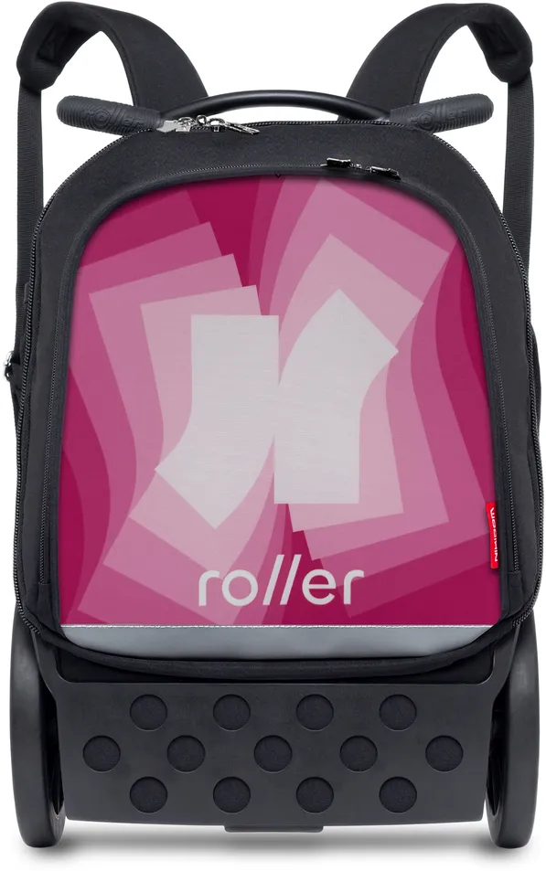 Ghiozdan nikidom roller up XL - Kinetic Pink