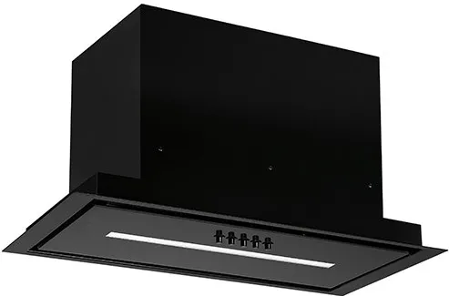 MAAN Helios 60 Push Button Undermounted Canopy 595 m3/h, Black