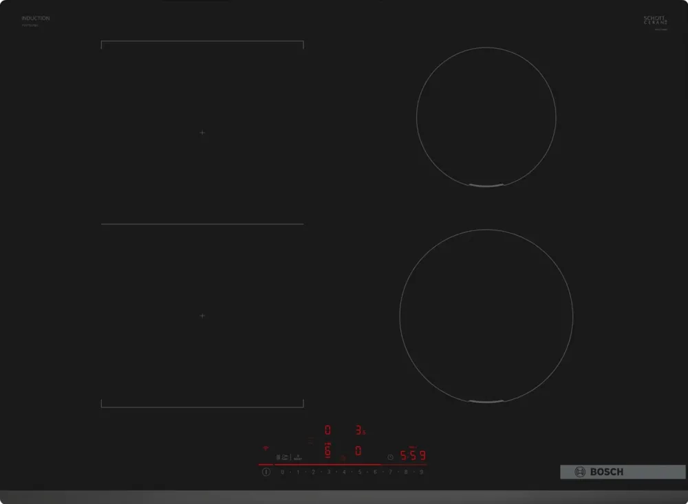 Bosch Serie 6 PVS731HB1E hob Black Built-in 70 cm Zone induction hob 4 zone(s)