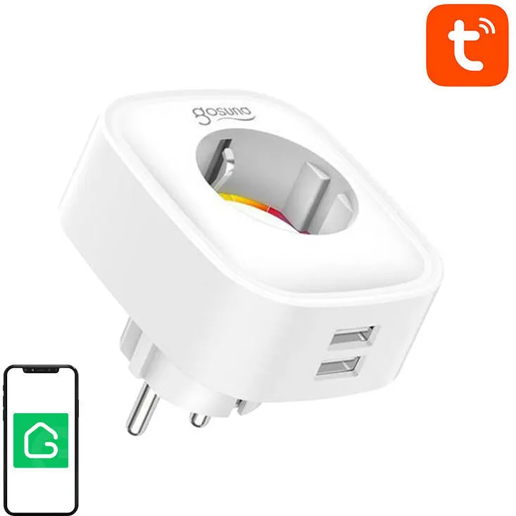 Priză inteligentă Gosund SP112 WiFi  2xUSB, 16A, Tuya