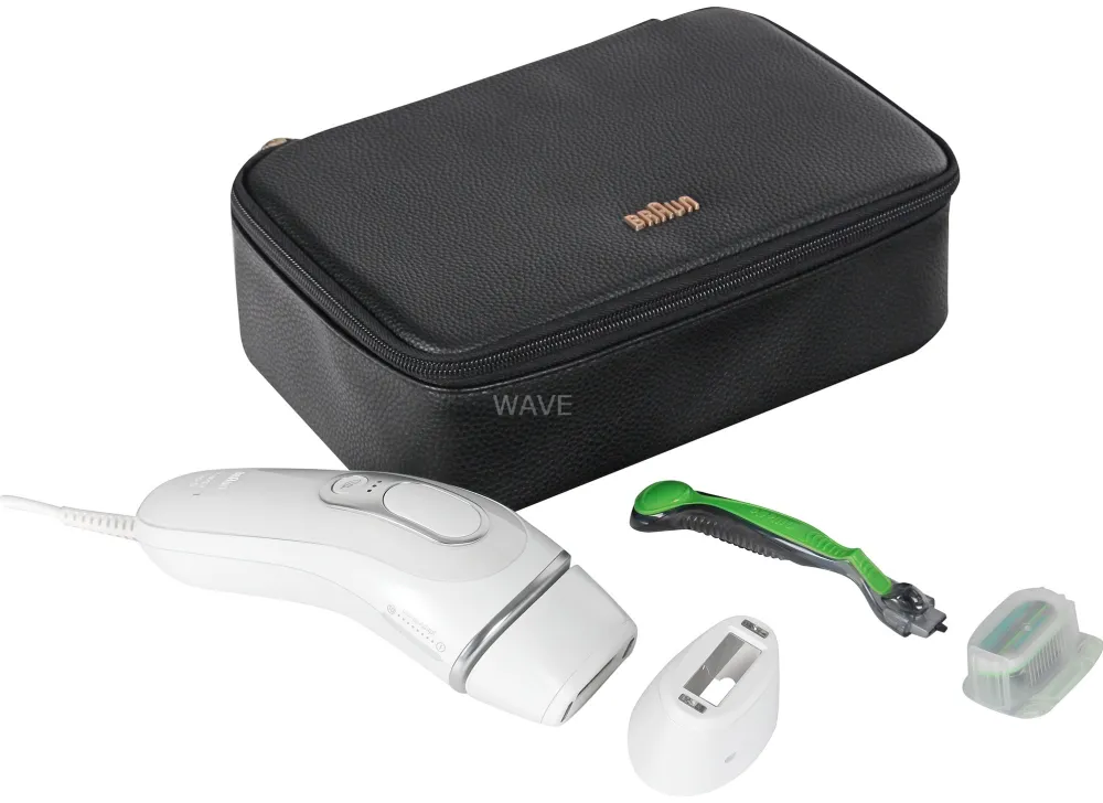 Braun Silk-expert Pro IPL PL5145 (white/silver, incl. bag + wide attachment + Gillette Body razor)
