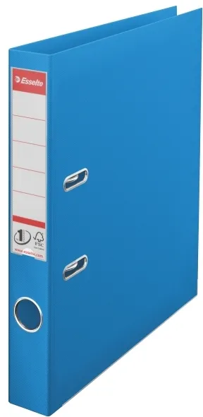 Biblioraft Esselte No.1 Power VIVIDA, PP/PP, partial reciclat, FSC, A4, 50 mm, albastru