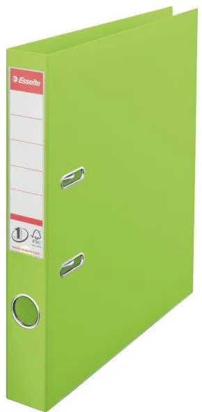 Biblioraft Esselte No.1 Power VIVIDA, PP/PP, partial reciclat, FSC, A4, 50 mm, verde