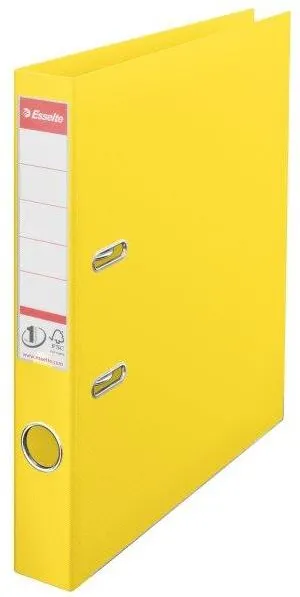 Biblioraft Esselte No.1 Power VIVIDA, PP/PP, partial reciclat, FSC, A4, 50 mm, galben