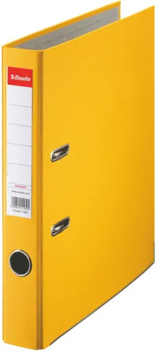 Biblioraft Esselte Economy, PP, partial reciclat, FSC, A4, 50 mm, galben