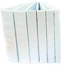 Caiet mecanic A4, cu buzunar, plastifiat PP, 2 inele - D40 mm, cotor 65mm, Optima - alb