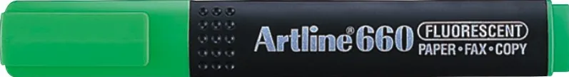 Textmarker ARTLINE 660, varf tesit 1.0-4.0mm - verde fluorescent