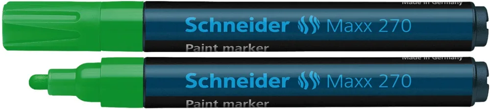 Marker cu vopsea SCHNEIDER Maxx 270, varf rotund 1-3mm - verde