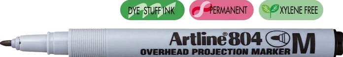 OHP Non-Permanent marker ARTLINE 804, varf mediu - 1.0mm - negru