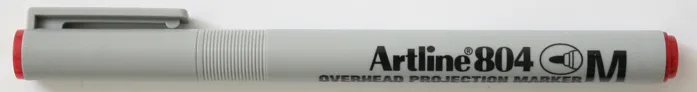 OHP Non-Permanent marker ARTLINE 804, varf mediu - 1.0mm - rosu