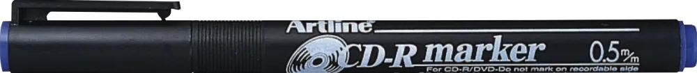 CD/DVD-marker ARTLINE 883, corp plastic, varf rotund 0.5mm - albastru