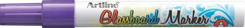 Marker pentru tabla de sticla ARTLINE Glassboard, varf rotund 2.0mm - mov