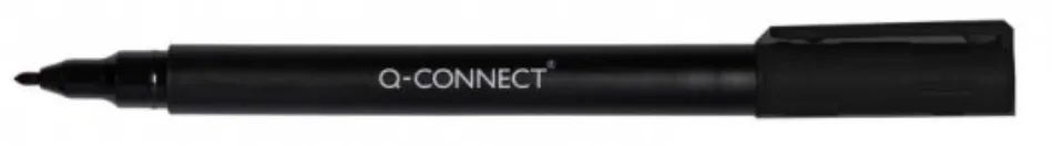 Marker CD/DVD, varf fetru - 0.6mm, Q-Connect - negru