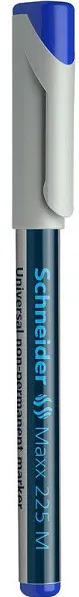 Universal non-permanent marker SCHNEIDER Maxx 225 M, varf 1mm - albastru