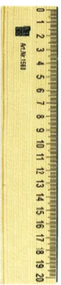 Rigla din lemn, 20cm, ALCO