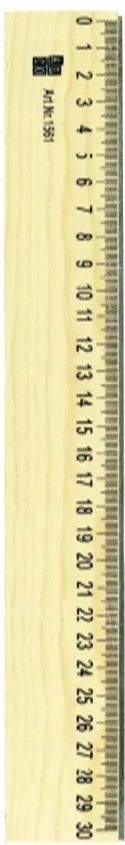 Rigla din lemn, 30cm, ALCO