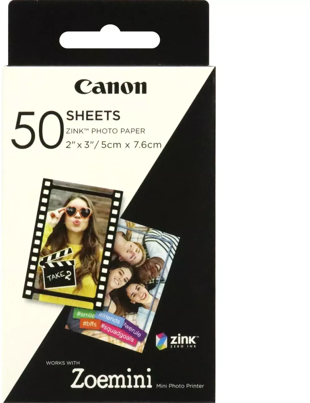 Canon Zink Photo Paper ZP-2030 50 Sheets EXP HB for Canon Zoemini (ACCY)