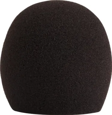 Shure SH A58WS-BLK Black Foam Windscreen for All Shure Ball Type Microphones
