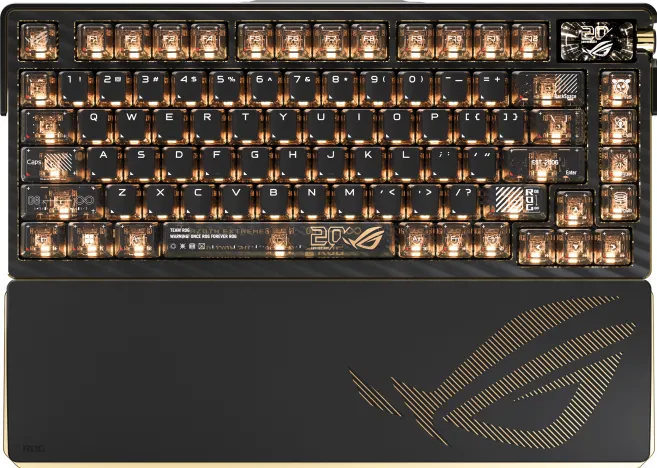 Tastatura Gaming Wireless ROG Azoth Extreme Edition 20, 8000 Hz, ROG NX Mechanical Switch, RGB, Negru