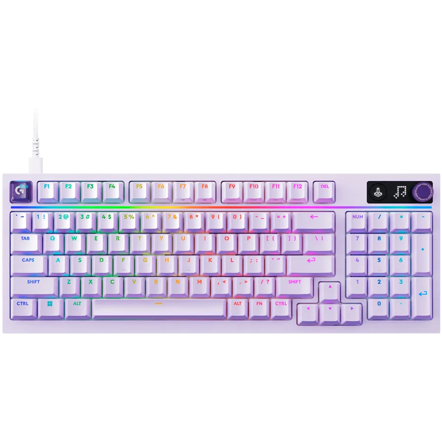 LOGITECH G316 X 98 Wired Gaming Keyboard - LILAC - US INT'L - USB - EMEA28i - 935 - TACTILE