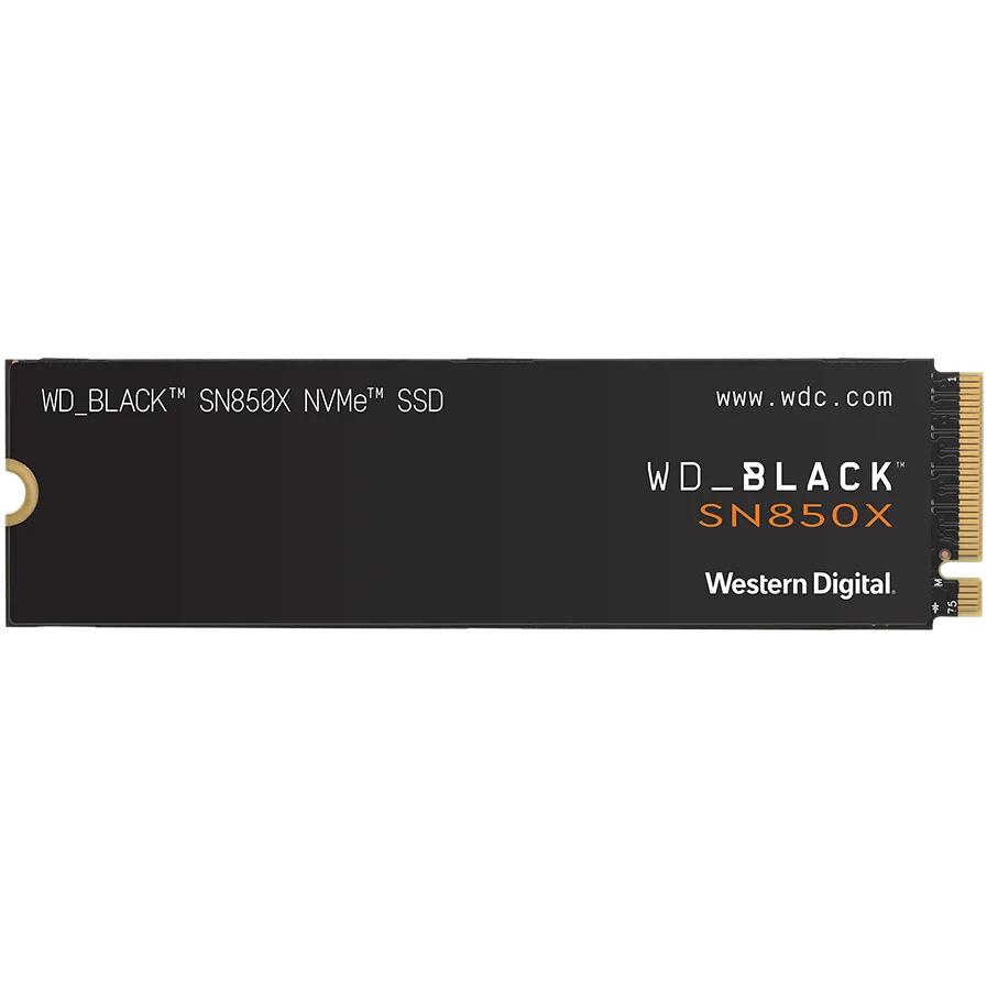 SSD SanDisk BLACK SN850X 2TB M.2 2280 PCIe Gen4 x4 NVMe, Read/Write: 7300/6600 MBps, IOPS 1200K/1100K, TBW: 1200
