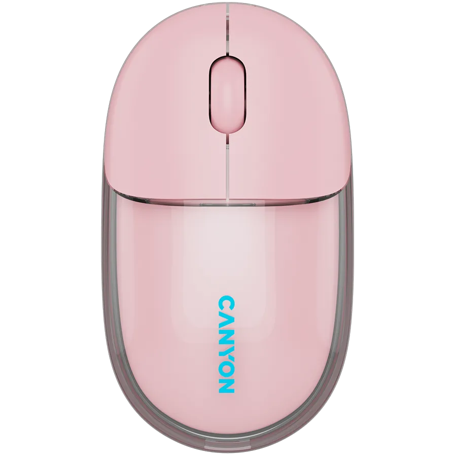 CANYON mouse OnClick 24 BT/ Wireless Transparent/Pink