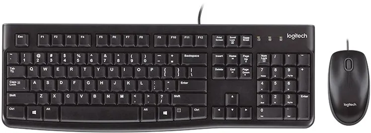 LOGITECH MK120 Corded Combo - BLACK - USB - US INT'L - EER