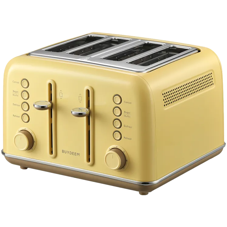 BUYDEEM 4 Slice Toaster, model DT640E, color Mellow Yellow, EU