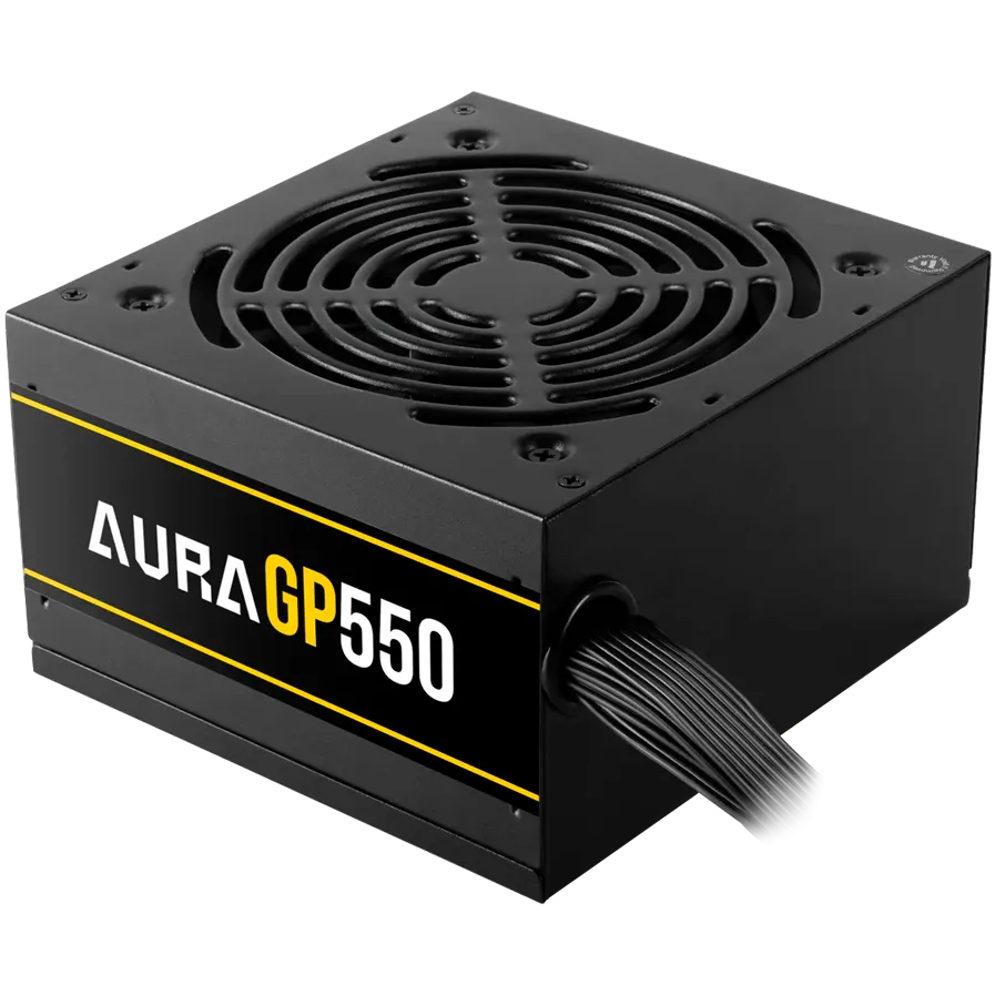 Sursa Gamdias Aura GP550 550W neagra, certificata 80 PLUS, eficienta 80%