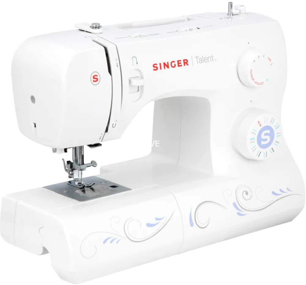 Singer Talent 3323 - sewing machine - white