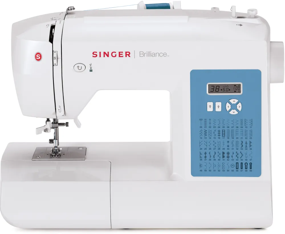 Singer 6160 Brilliance Sewing Machine, White