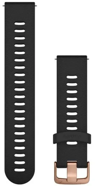 Garmin - curea silicon - Quick Release 20 - Black I Rose Gold