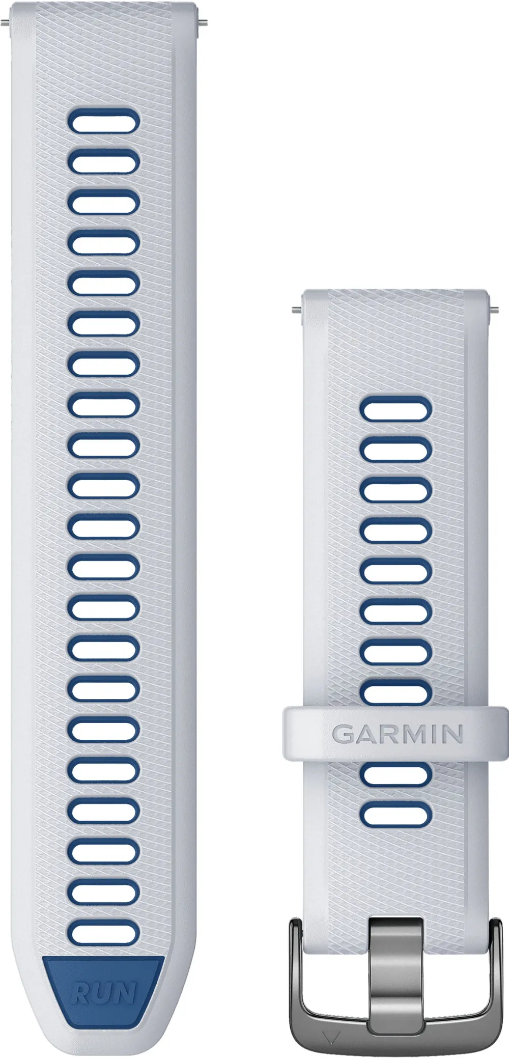 Garmin - curea silicon - Quick Release 22 - Whitestone/Powder Grey cu carcasa argintie