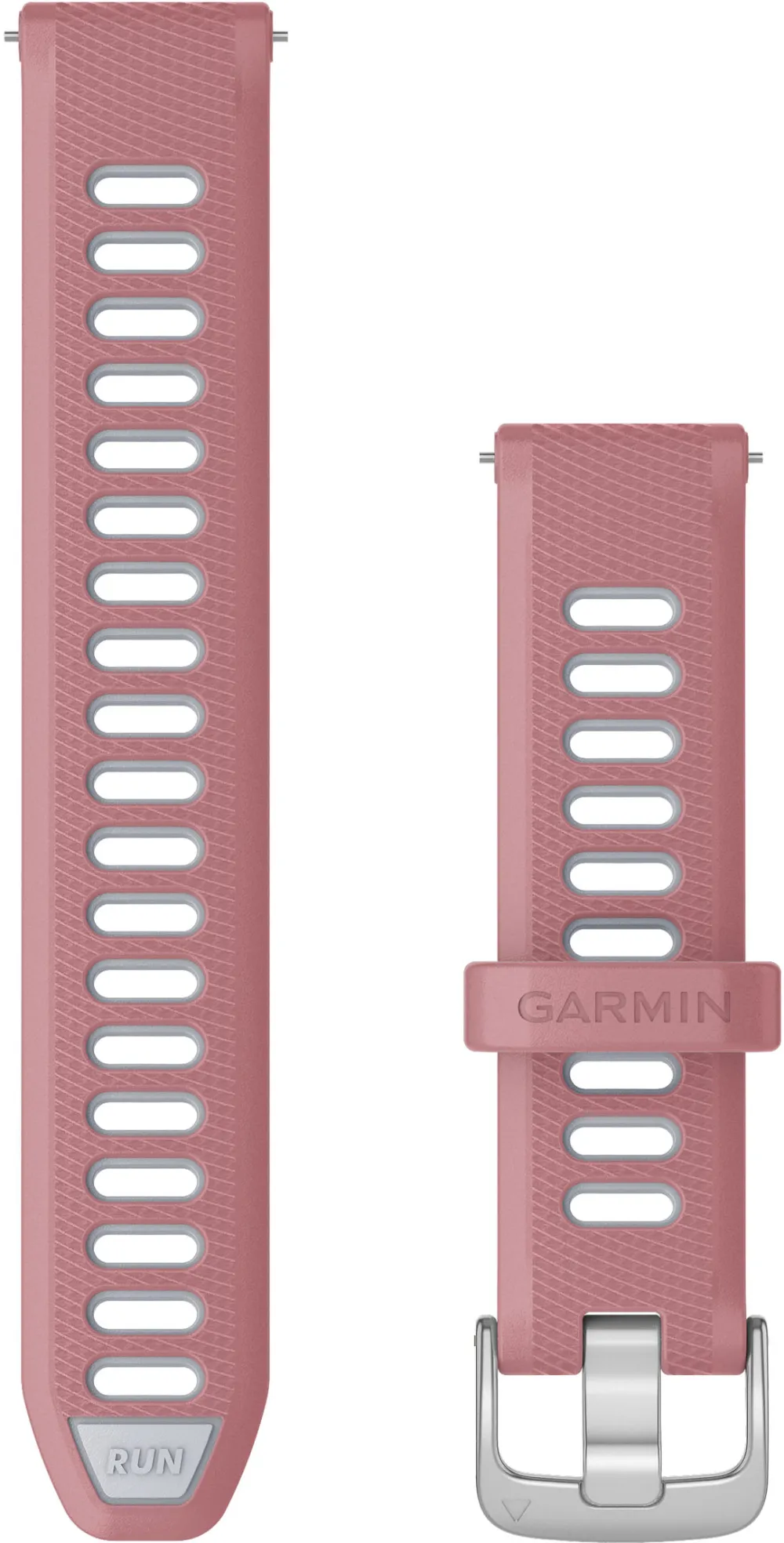 Garmin - curea silicon - Quick Release 18 - Roz/Whitestone cu carcasa argintie