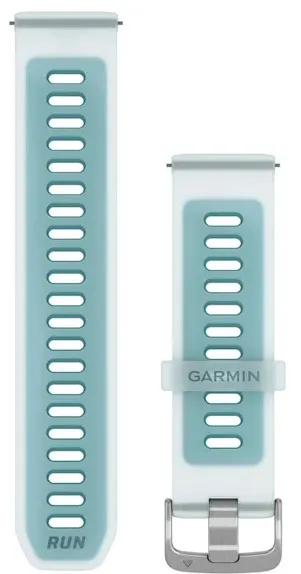 Garmin - curea silicon - Quick Release 22 - Whitestone translucid I Turcoaz cu hardware argintiu