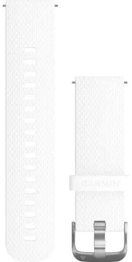 Garmin - curea silicon - Quick Release 20 - White Silicone - Stainless #_disc_#